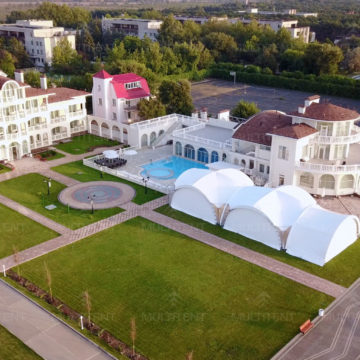 Арочный шатер для ресторана